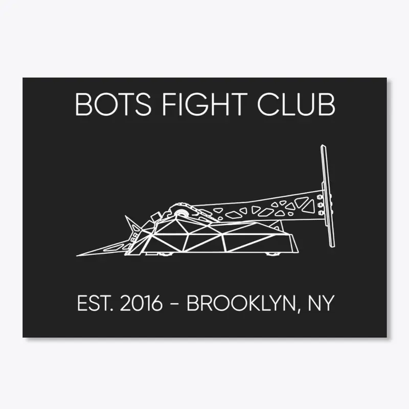 Bots Fight Club Sticker